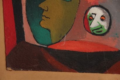 Mara RUCKI (1920-) attribuée à
Masacarade
Huile...