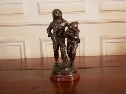 Auguste MOREAU attribué à
Deux enfants
Sculpture...