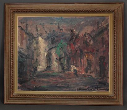 Elemer VAGH-WEINMANN (1906-1990)
Ruelle animée
Huile...