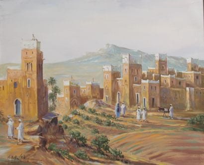 ACHWAK (1960-)
Ville
Huile sur toile, signée...