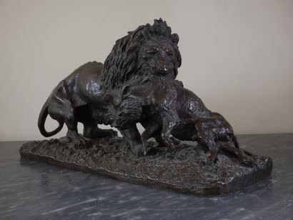 Christophe FRATIN (1801- 1864) d'après
Lion...