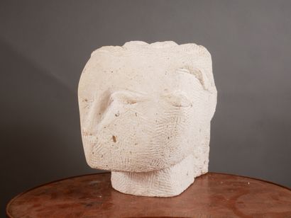 Ecole moderne
Tête cubisante
Sculpture en...