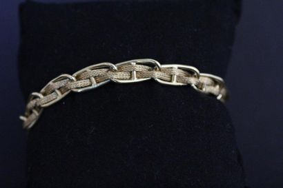 Bracelet articulé en or jaune à maillons...