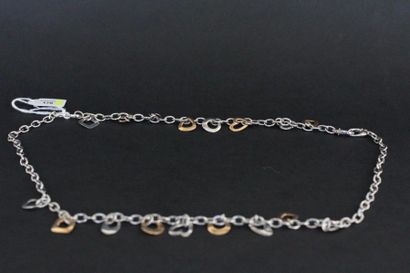 Collier et bracelet formant parure en or...