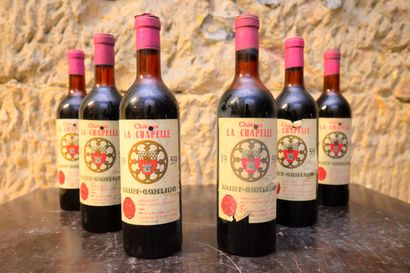 6 bottles CH. LA CHAPELLE, St-Émilion 19...