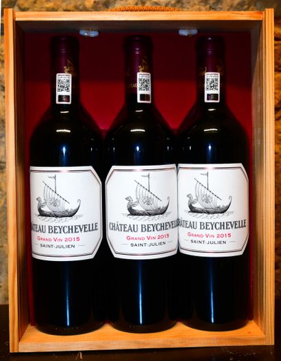 3 bottles CH. BEYCHEVELLE, 4° cru Saint-Julien...