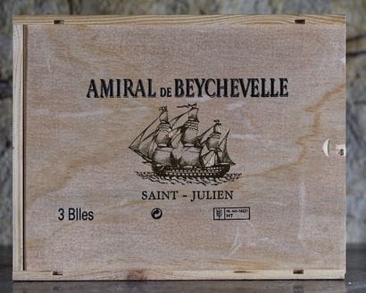 3 bottles AMIRAL DE BEYCHEVELLE, Saint-Julien...