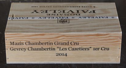 2 magnums BOURGOGNE Faiveley 2014 (1 Mazis-Chambertin;...