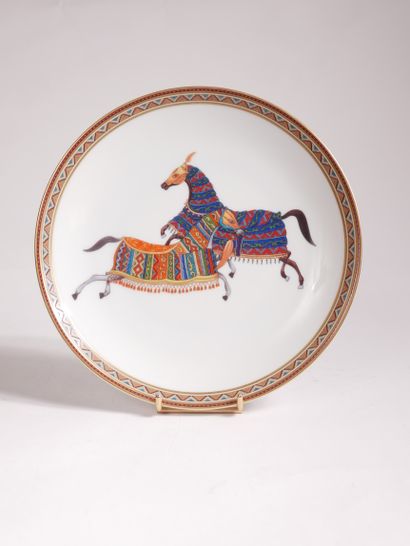 HERMES 


Petite assiette, modèle Cheval...