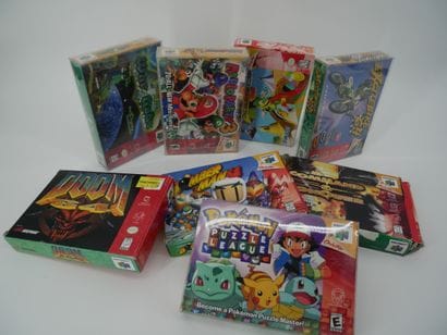 *NINTENDO
Eight U.S. Nintendo 64 games in...