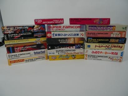 *NINTENDO
Set of 18 Super Famicom boxed games:...