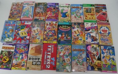 *NINTENDO
Twenty-three games for Super Famicom...