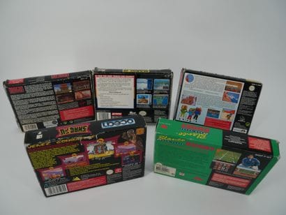 *NINTENDO
Set of 4 European Super NINTENDO...