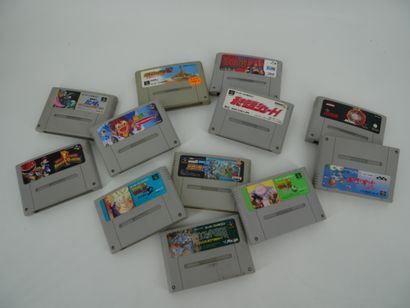*NINTENDO. SUPER FAMICOM
Lot of twelve various...
