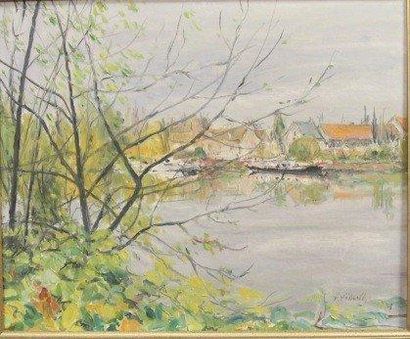 François FEDERLE ( ? - 2005)
Village au bord...