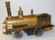 Locomotive à vapeur vive en laiton de type...