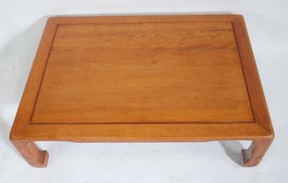 Rectangular coffee table in natural wood,...