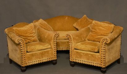 Living room set comprising a sofa and a pair...
