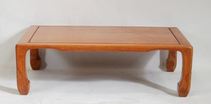 Rectangular coffee table in natural wood,...
