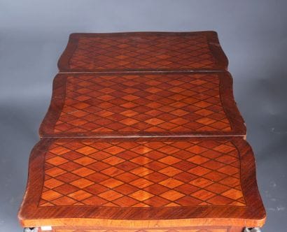 Dressing table with rosewood and rosewood...