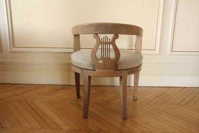 Office furniture in mahogany and bronze elements...