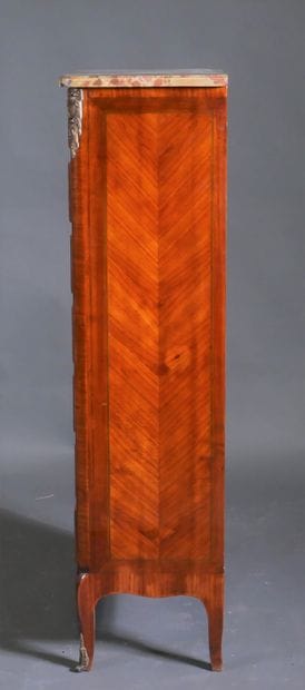 Semainier in rosewood veneer in mahogany...