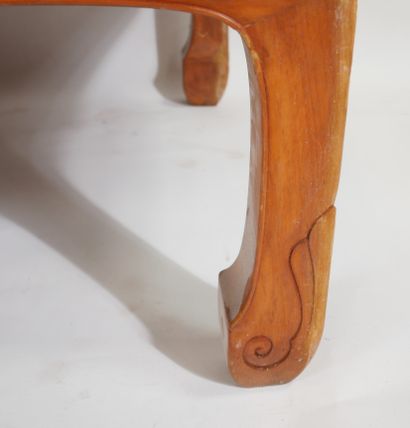 Rectangular coffee table in natural wood,...