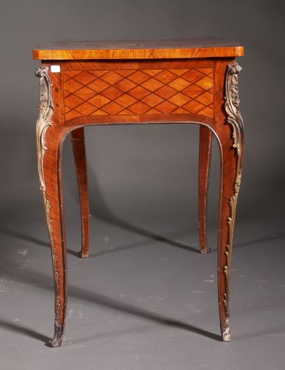 Dressing table with rosewood and rosewood...