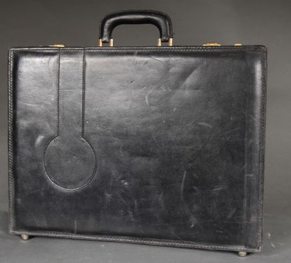 Pierre CARDIN
Attaché-case en cuir noir,...