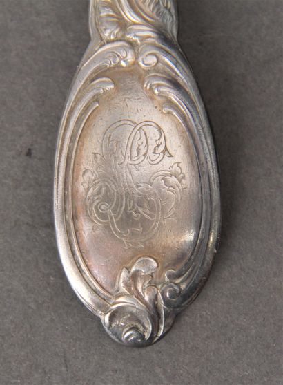 Lot de couverts en argent 950°/°°: 
- Une...