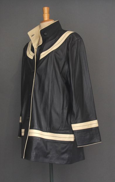 ALDEC Cuir
Veste en cuir noir à bandes en...