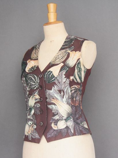 HERMES Paris
Gilet pour femme en soie à décor...