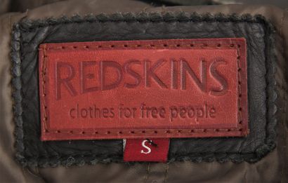 *REDSKINS
Veste d'homme en cuir noir à bordure...