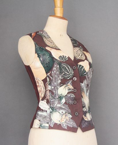 HERMES Paris
Gilet pour femme en soie à décor...