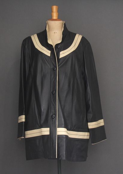 ALDEC Cuir
Veste en cuir noir à bandes en...