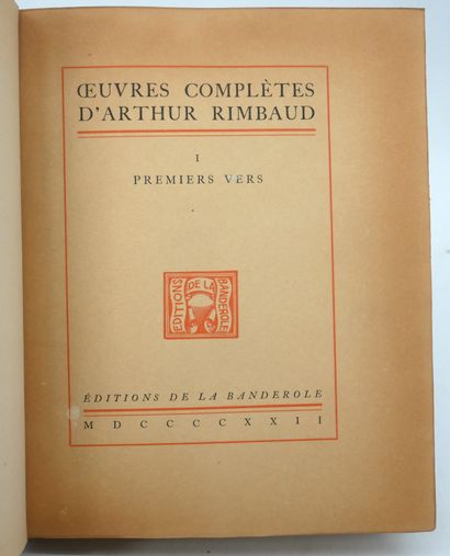 ARTHUR RIMBAUD.
Œuvres complètes.
Éditions...