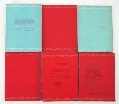 Set of Cahiers du Rhône volumes.
In-12 br,...
