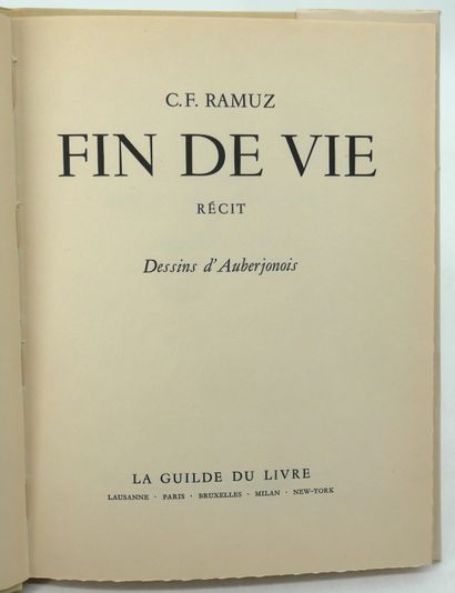 C.F. RAMUZ
- Présence de la mort.
Mermod,...
