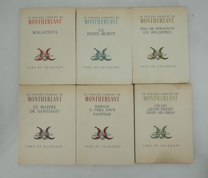 HENRI DE MONTHERLANT. 
Théâtre complet. La...