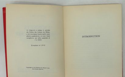 Set of Cahiers du Rhône volumes.
In-12 br,...