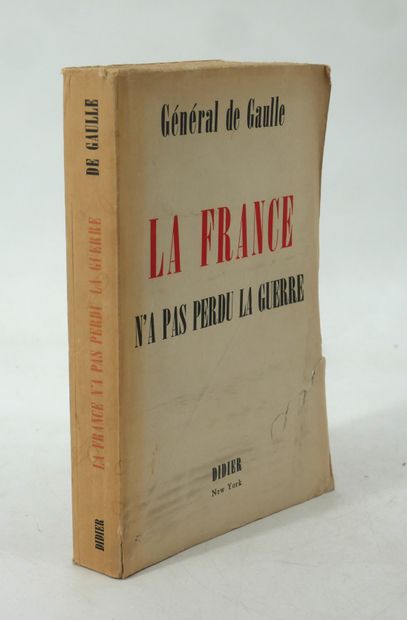 - CHARLES DE GAULLE. War speeches. 1940-1943.
Éditions...
