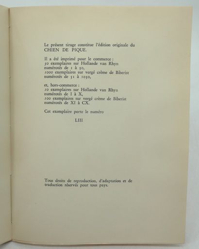 - JACQUES PREVERT. Paroles.
Point du Jour,...