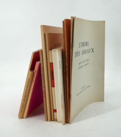 - SAINT-JOHN PERSE. Oiseaux.
NRF, Gallimard,...