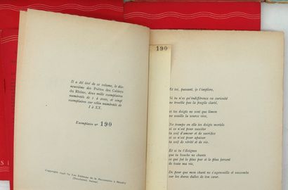 Set of Cahiers du Rhône volumes.
In-12 br,...