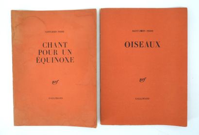 - SAINT-JOHN PERSE. Oiseaux.
NRF, Gallimard,...