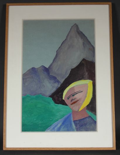 Raymond QUENEAU (1903-1976)
Untitled
Gouache
33x50....