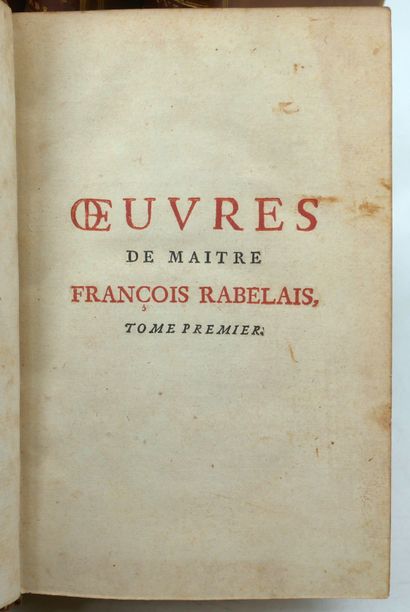 Works of Master François Rabelais, published...
