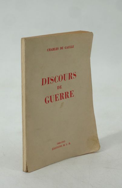 - CHARLES DE GAULLE. War speeches. 1940-1943.
Éditions...