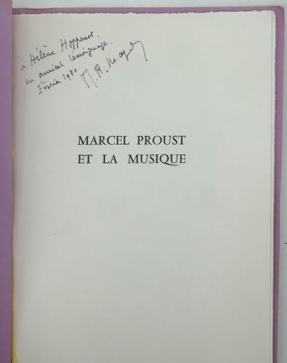 MARCEL PROUST. 
- Letters to André Gide.
With...