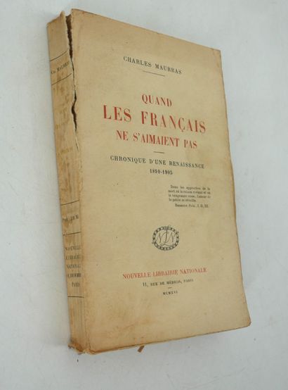 CHARLES MAURRAS. 
- Quand les français ne...